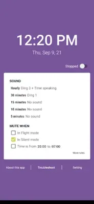 Hourly chime & Speaking clock android App screenshot 3