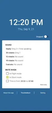 Hourly chime & Speaking clock android App screenshot 4