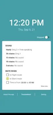 Hourly chime & Speaking clock android App screenshot 5