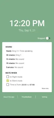 Hourly chime & Speaking clock android App screenshot 7